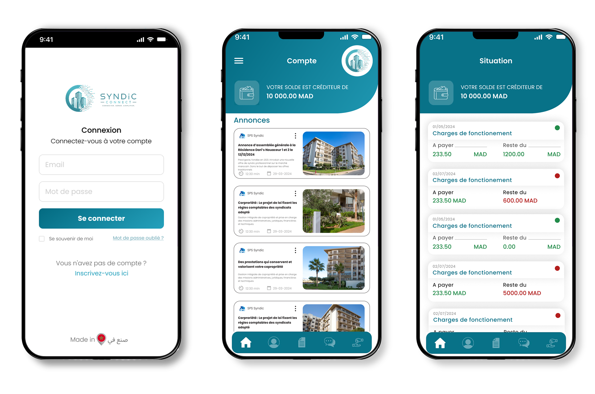 Mobile app Syndic Connect
